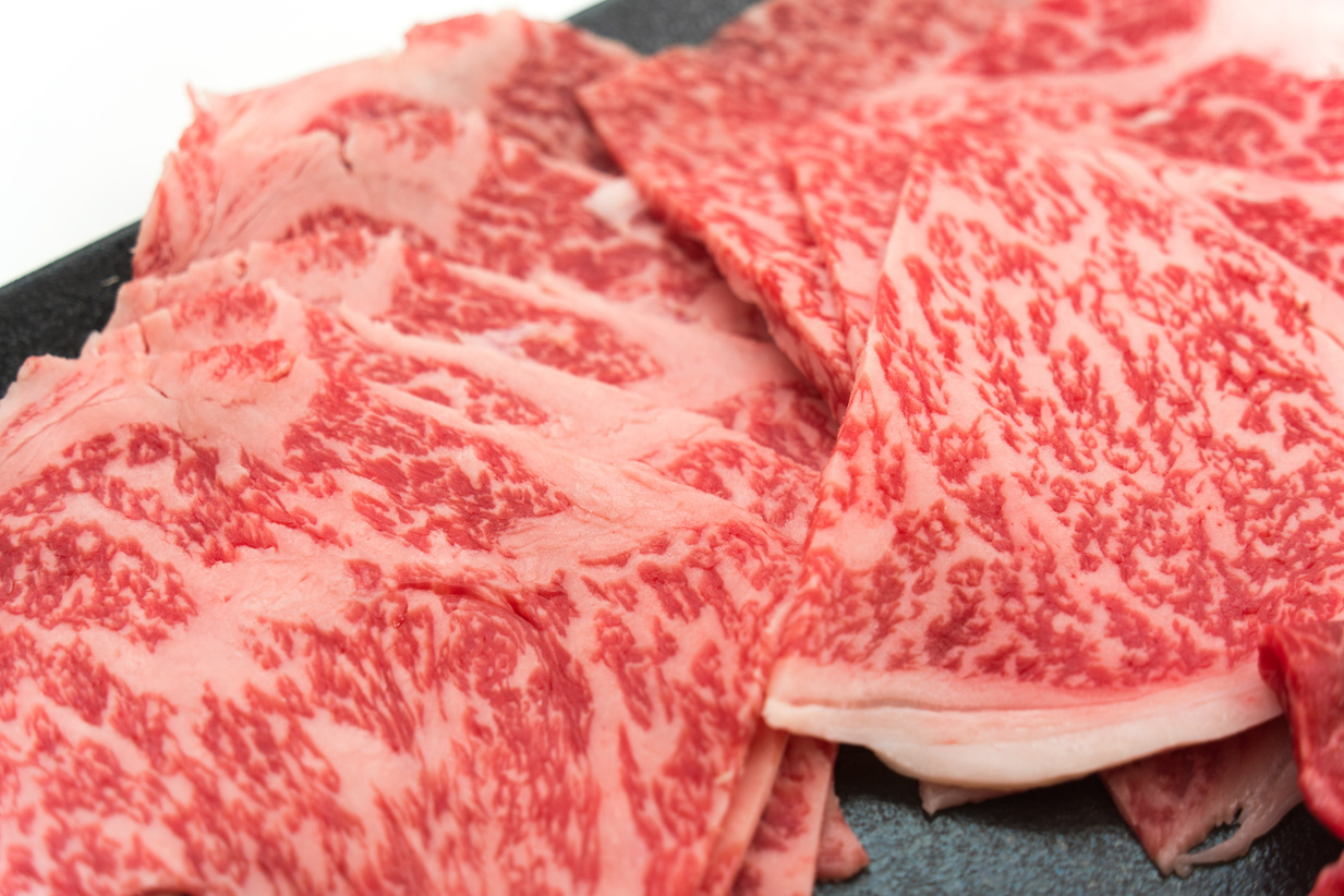 Premium Japanese Wagyu marbling